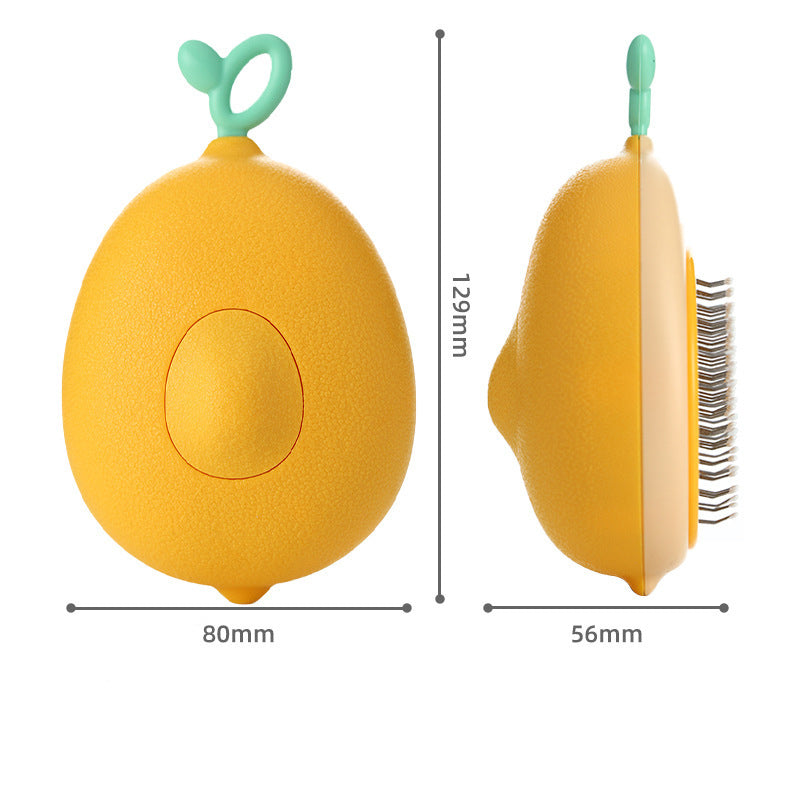 Creative Cat Grooming Comb Portable Massage Brush One-Button Remove Floating Hair Scraper Cats Dogs Pet Self Cleaning Tool Accessories - Pets Crazy Shops