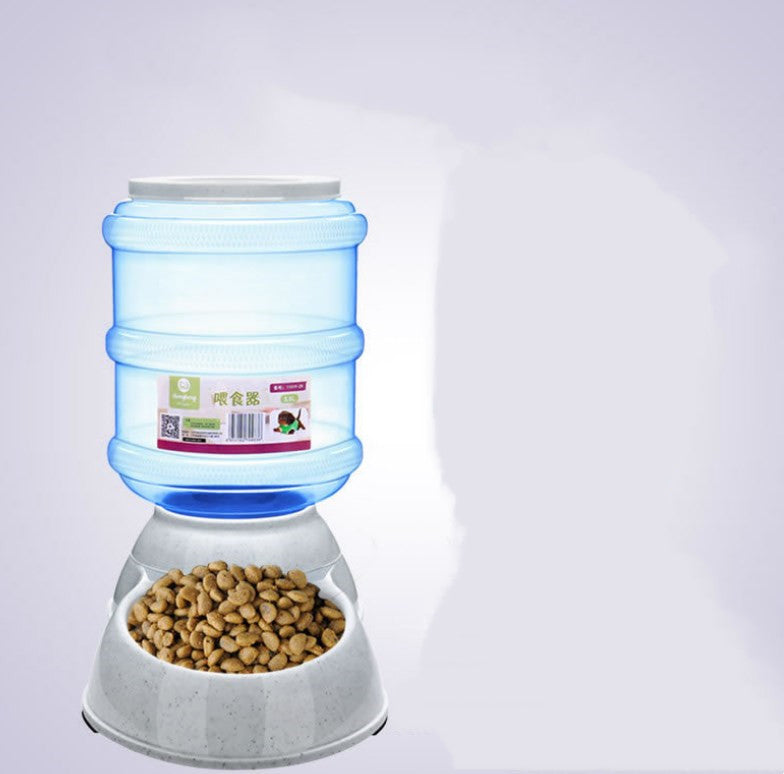 Cats Dogs Automatic Pet Feeder Drinking Water Fountains Large Capacity Plastic Pets Dog Food Bowl Water Dispenser - Pets Crazy Shops