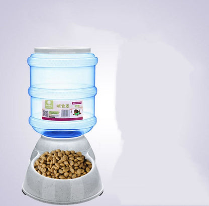 Cats Dogs Automatic Pet Feeder Drinking Water Fountains Large Capacity Plastic Pets Dog Food Bowl Water Dispenser - Pets Crazy Shops