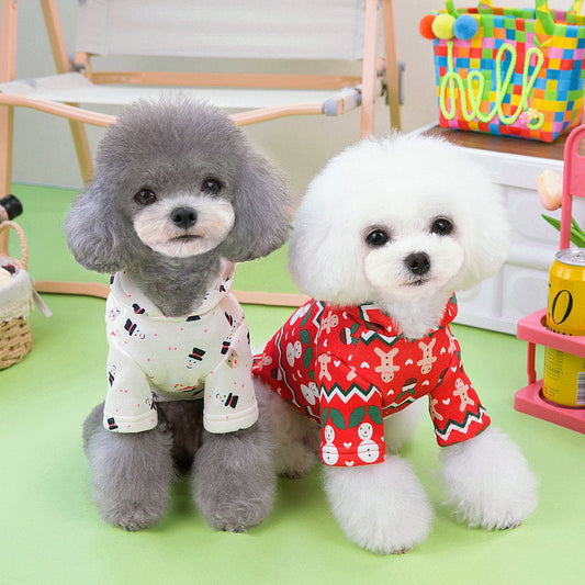 Dog Clothes Christmas Sweatshirt Clothes - Pets Crazy Shops