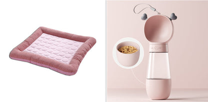 Pet Cooling Pad Bed For Dogs Cats Puppy Kitten Cool Mat Pet Blanket Ice Silk Material Soft For Summer Sleeping  Blue Breathable - Pets Crazy Shops