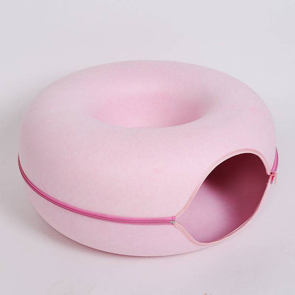 Four Seasons Available Cat Round Felt Pet Nest - Pets Crazy Shops