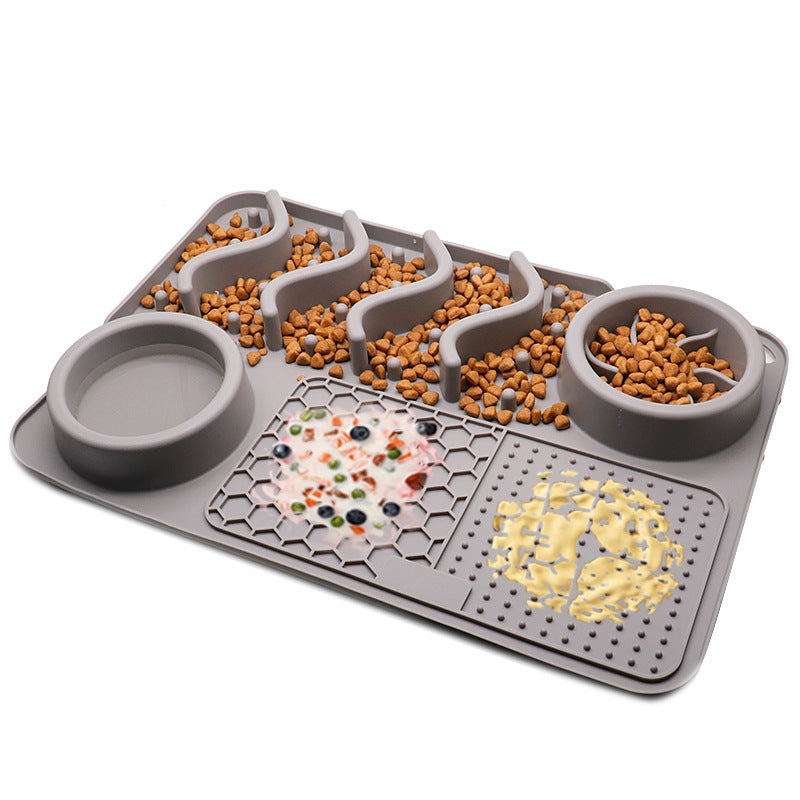 Dog Silicone Licking Pad Pet Licking Mat Silicone Smelling Mat Multifunctional Food Bowl Pets Supplies - Pets Crazy Shops