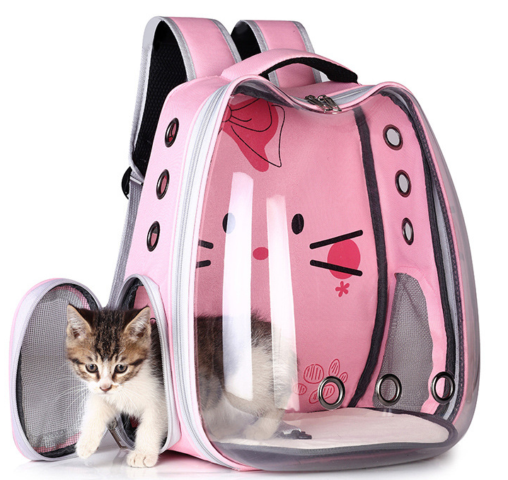 Pet Supplies Pet Backpack Convenient Pet Space Bag Breathable Shoulder Cat Bag Dog Bag - Pets Crazy Shops