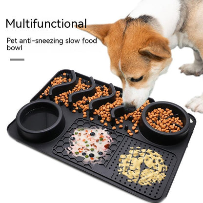 Dog Silicone Licking Pad Pet Licking Mat Silicone Smelling Mat Multifunctional Food Bowl Pets Supplies - Pets Crazy Shops