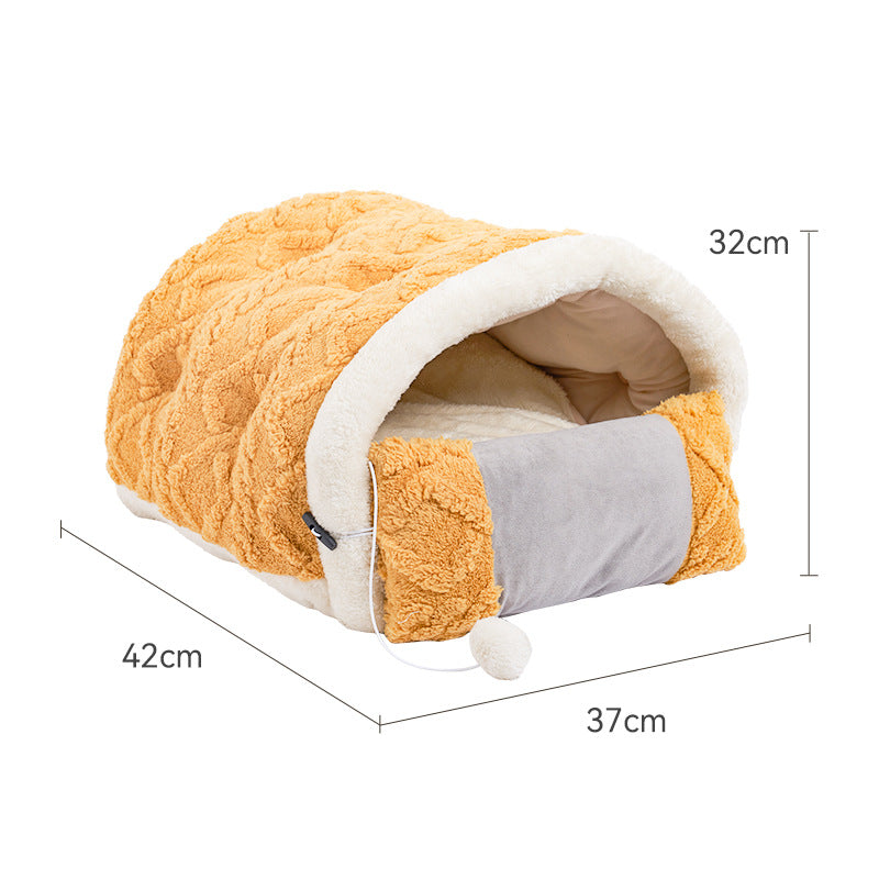 Arctic Velvet Game Machine Warm Semi-enclosed Cat Litter Pet Supplies - Pets Crazy Shops