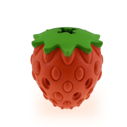 Pet Toy Chew Resistant Strawberry Leak Food Ball Pet Supplies Dog And Cat Toys - Pets Crazy Shops