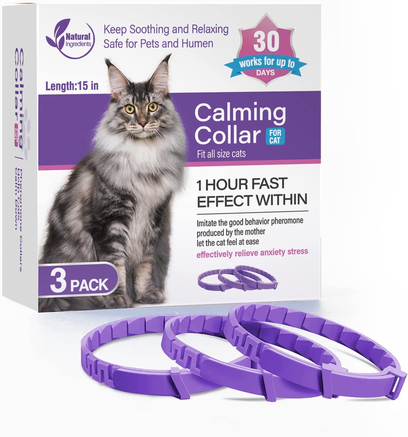 Pet Soothing Calming Collar Cat - Pets Crazy Shops