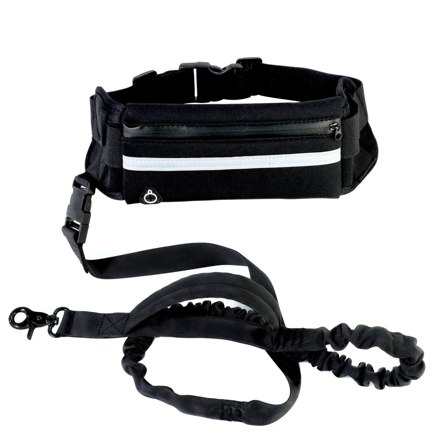 Hands Free Dog Leash Pet Walking And Training Belt With Shock Absorbing Bungee Leash For Up To 180lbs Large Dogs Phone Pocket And Water Bottle Holder - Pets Crazy Shops