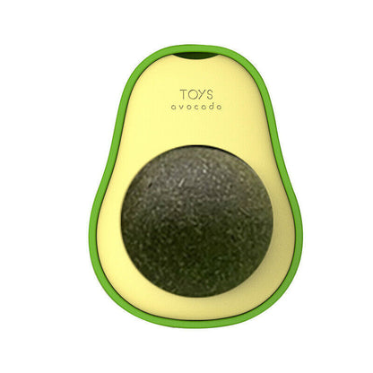 Cute Avocado Catnip Toys Cat Teeth Cleaning Toy Cat Supplies Catnip Mini Cat Treat Toys Interactive Pet Toys Pet Products Pet Avocado Ball Cute Funny Mint Cleaning Teeth Toy For Cat Supplies - Pets Crazy Shops