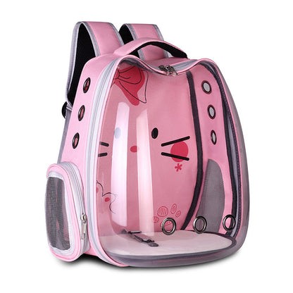 Pet Supplies Pet Backpack Convenient Pet Space Bag Breathable Shoulder Cat Bag Dog Bag - Pets Crazy Shops