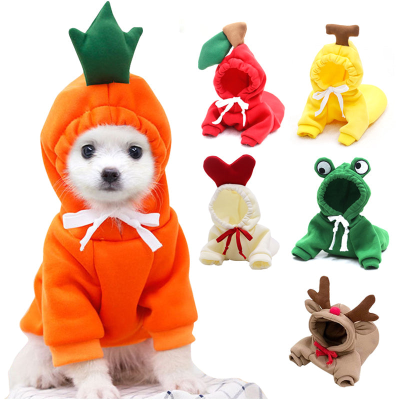 Dog Autumn And Winter Clothing Small And Medium Dog Love Two Legged Cat Cute Pet Clothing - Pets Crazy Shops