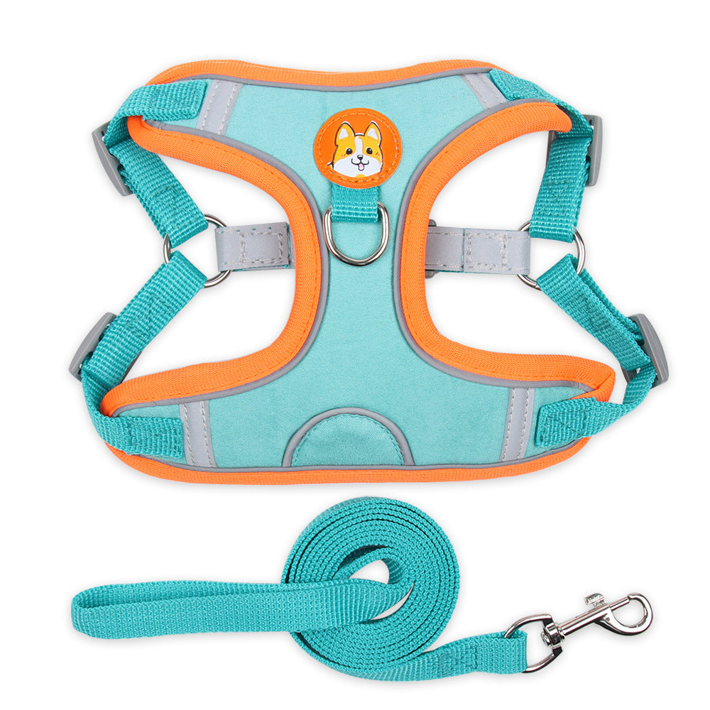 Dog Harness Cat Harness Reflective Dogs Leashs Soft Mesh Chest Strap - Pets Crazy Shops