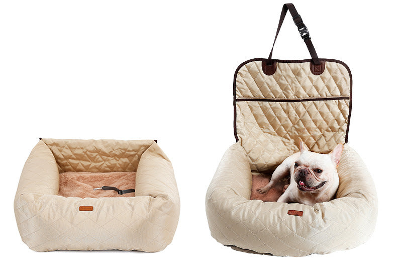 2 In 1 Pet Dog Carrier Folding Car Seat Pad Thickened Multi-purpose Pet Bed Dog Car Mattress Pets Supplies - Pets Crazy Shops
