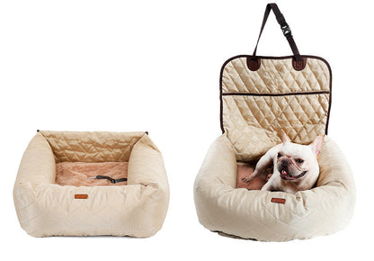 2 In 1 Pet Dog Carrier Folding Car Seat Pad Thickened Multi-purpose Pet Bed Dog Car Mattress Pets Supplies - Pets Crazy Shops