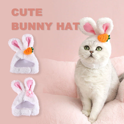 Plush Cartoon Cat Dog Rabbit Ears Cute Easter Decoration Hat Head Cover Pets Products - Pets Crazy Shops