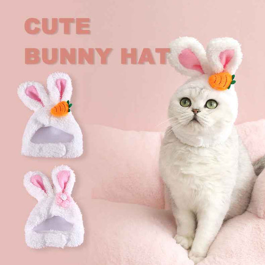 Plush Cartoon Cat Dog Rabbit Ears Cute Easter Decoration Hat Head Cover Pets Products  -  - Pets Crazy Shops -
