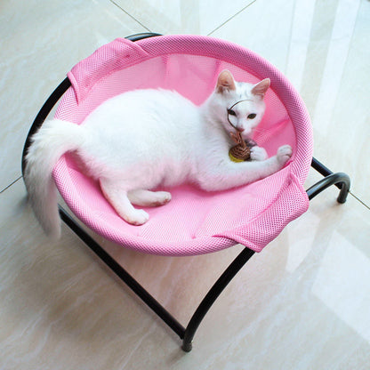 Cat Hammock Bed Free-Standing Cat Sleeping Cat Bed Cat Supplies Pet Supplies Whole Wash Stable Structure Detachable Excellent Breathability Easy Assembly Indoors Outdoors - Pets Crazy Shops