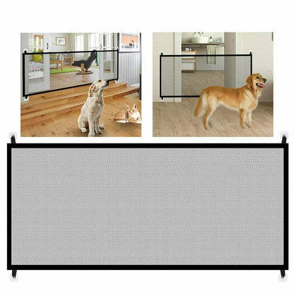 Pet Dog Fence Gate Safe Guard Safety Enclosure Dog Fences Dog Gate The Ingenious Mesh Magic Pet Gate Pet Supplies Dropshipping - Pets Crazy Shops