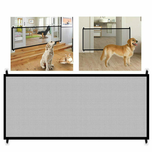 Pet Dog Fence Gate Safe Guard Safety Enclosure Dog Fences Dog Gate The Ingenious Mesh Magic Pet Gate Pet Supplies Dropshipping - Pets Crazy Shops