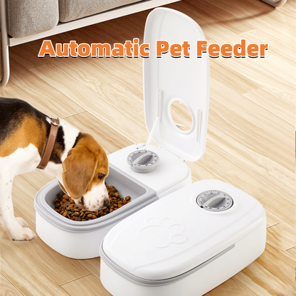 Automatic Pet Feeder Smart Food Dispenser For Cats Dogs Timer Stainless Steel Bowl Auto Dog Cat Pet Feeding Pets Supplies - Pets Crazy Shops
