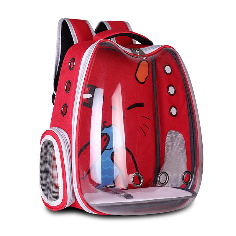 Pet Supplies Pet Backpack Convenient Pet Space Bag Breathable Shoulder Cat Bag Dog Bag - Pets Crazy Shops