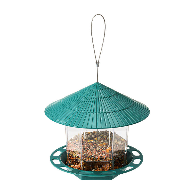 Outdoor Garden Hanging Transparent Bird Feeder - Pets Crazy Shops