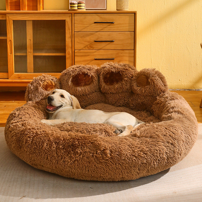 Kennel Warm Medium Large Dog Corgi Golden Retriever Bed Fleece-lined Sofa Mattress - Pets Crazy Shops