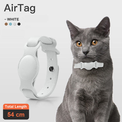 Anti-lost Device Cat And Dog Pet Collar Chain Leather Case - Pets Crazy Shops