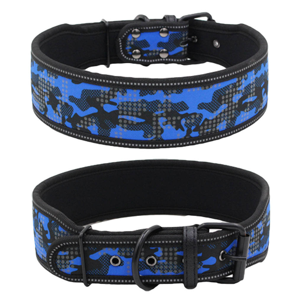 Reflective Camouflage Comfortable Dog Collar Dog Collar - Pets Crazy Shops