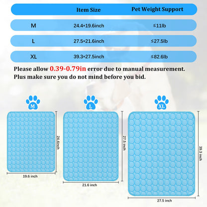 Pet Cooling Mat Cool Pad Cushion Dog Cat Puppy Blanket For Summer Sleeping Bed Dog Cooling Bed Pet Cooling Mat - Pets Crazy Shops