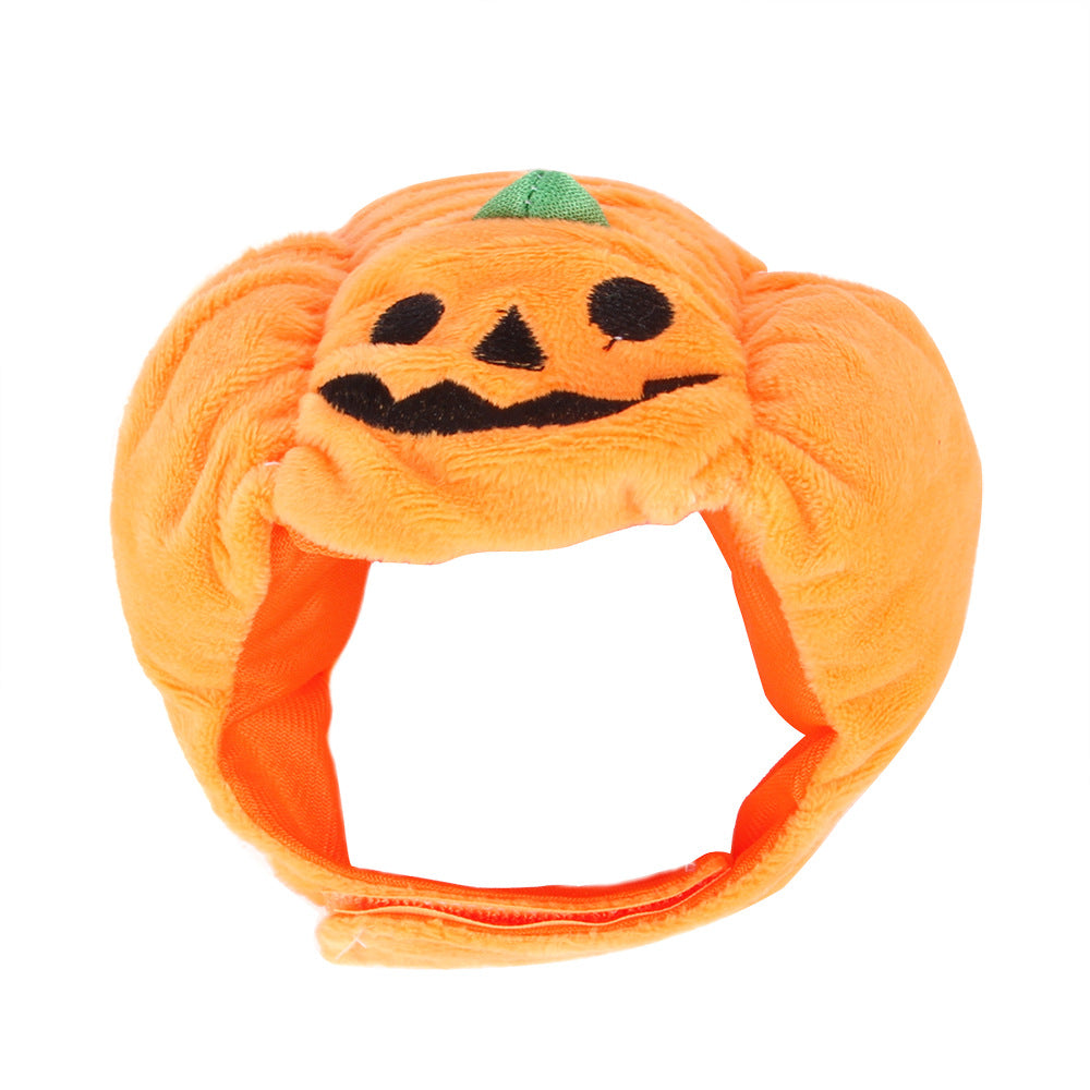 Cute Pet Hat Halloween Pumpkin Pet Dog Cat Hat Dress Up Headdress Small Dog Cat Cosplay Costume Decorative Hat Pet Accessoires - Pets Crazy Shops