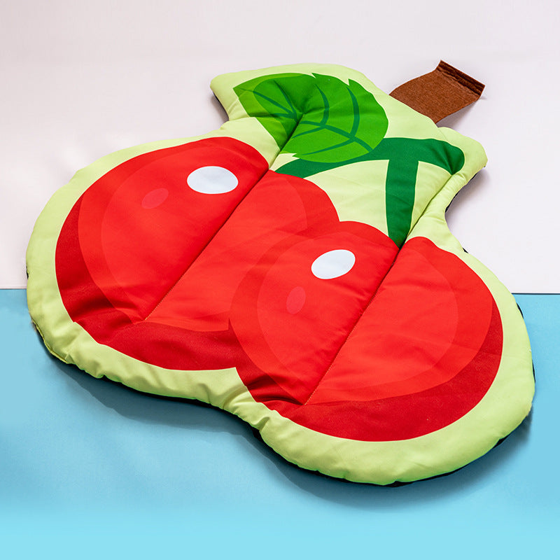 Dog Cooling Mat Pet Beds Cat Rug Ice Silk Pet Self Cooling Pad Blanket Summer Washable Oxford Farbric Cooling Down Summer Fruit - Pets Crazy Shops