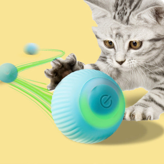 USB Rechargeable Gravity Electric Rolling Ball Electric Cat Toy - Pets Crazy Shops