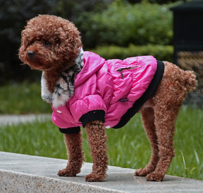 Zippered Cotton Padded Clothes For Pets - Pets Crazy Shops