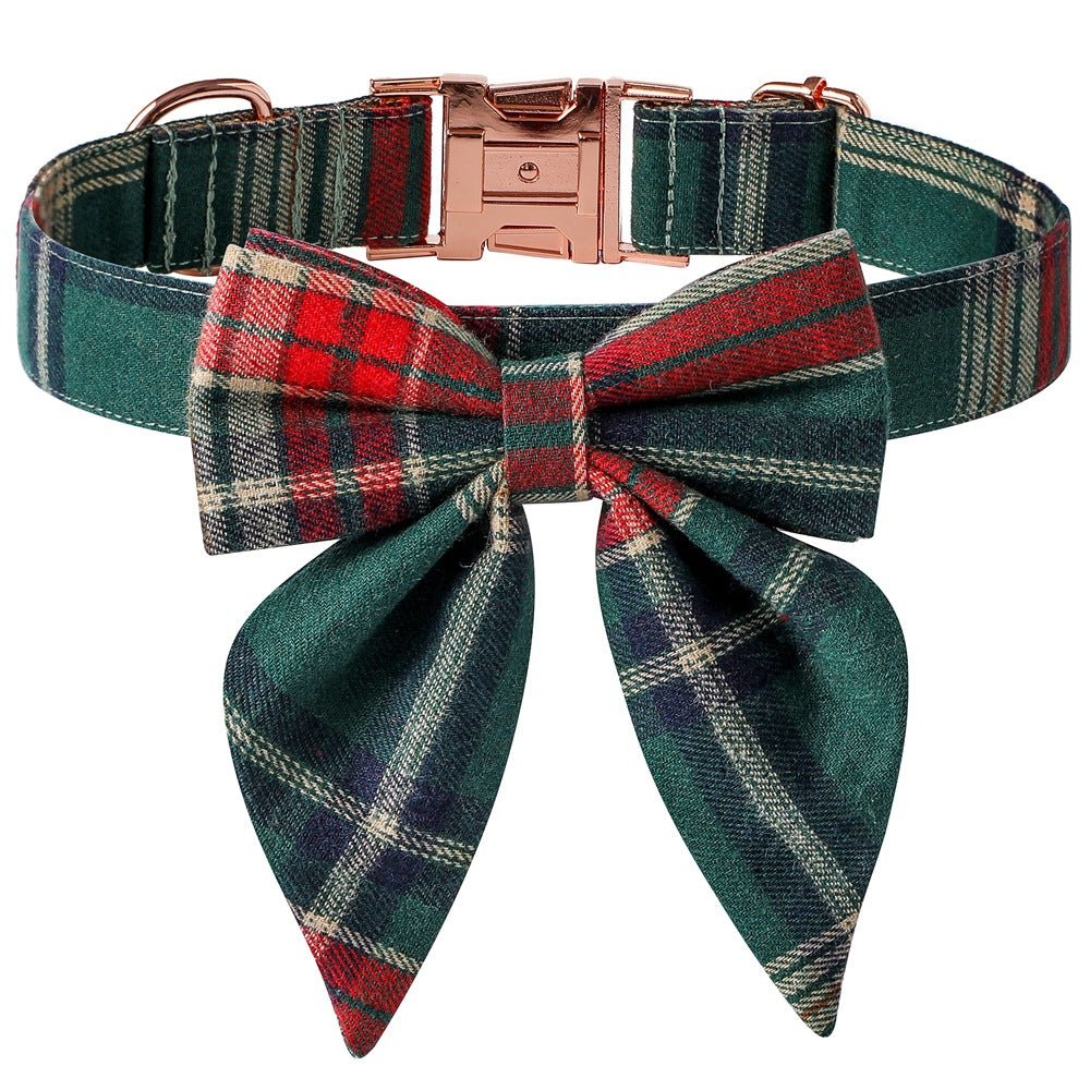 Christmas Dog Collar Rose Gold Buckle - Pets Crazy Shops