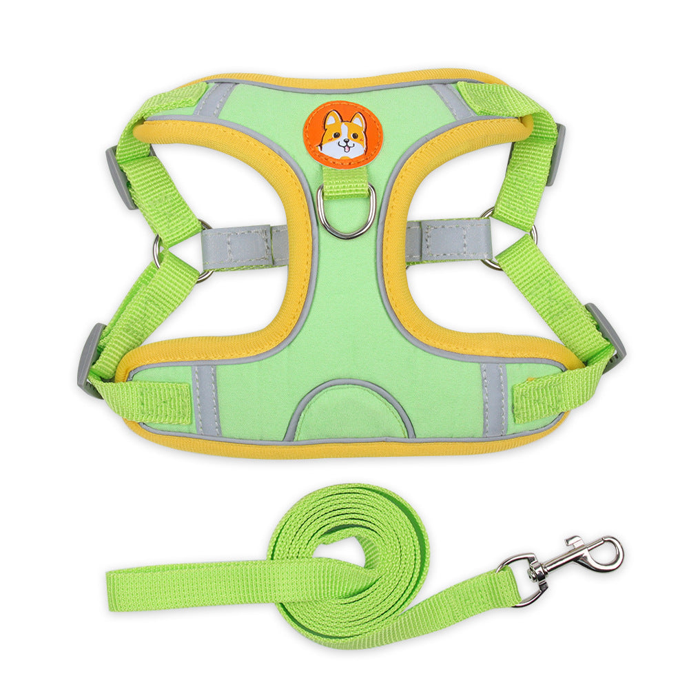 Dog Harness Cat Harness Reflective Dogs Leashs Soft Mesh Chest Strap - Pets Crazy Shops