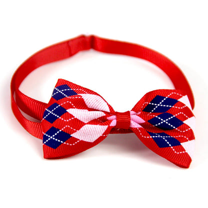 Plaid Pet Tie Cat Dog Scarf Accessories Pet Accessories - Pets Crazy Shops