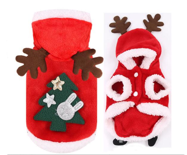 Christmas Dog Clothes Small Dogs Santa Costume - Pets Crazy Shops