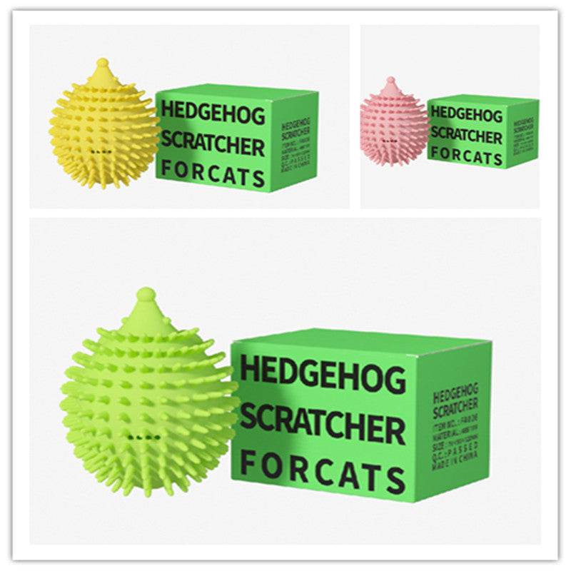 New Pet Toy Hedgehog Cat Corner Tickler Cat Mint Hair Remover Cat Toy Supplies Cat Toys Cat Massage Ball - Pets Crazy Shops