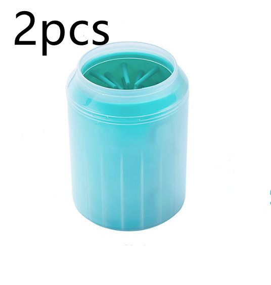 Pet Paw Cleaner Cleaning Kit Cup Soft Brush Can - Pets Crazy Shops