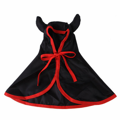 Halloween Pet Dog Cat Horn Cloak Cape - Pets Crazy Shops