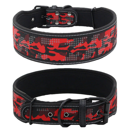 Reflective Camouflage Comfortable Dog Collar Dog Collar - Pets Crazy Shops