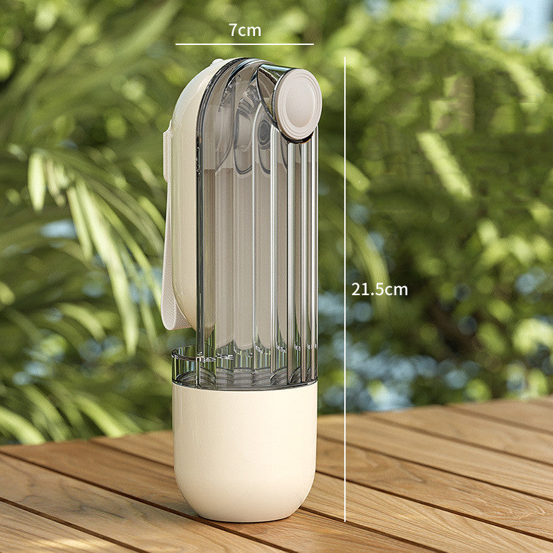 2 In 1 Pet Water Cup Segment Design Green Dog Walking Portable Drinking Cup Dog Feeding Supplies Pet Supplies Dog Walking Water Feeder Pets Products - Pets Crazy Shops
