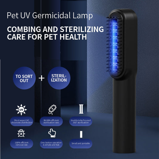 Pet Comb Comb Cat Dog Deodorant Kill Bacteria Comb UV Cat Moss Detection Light Pet Supplies  -  - Pets Crazy Shops -