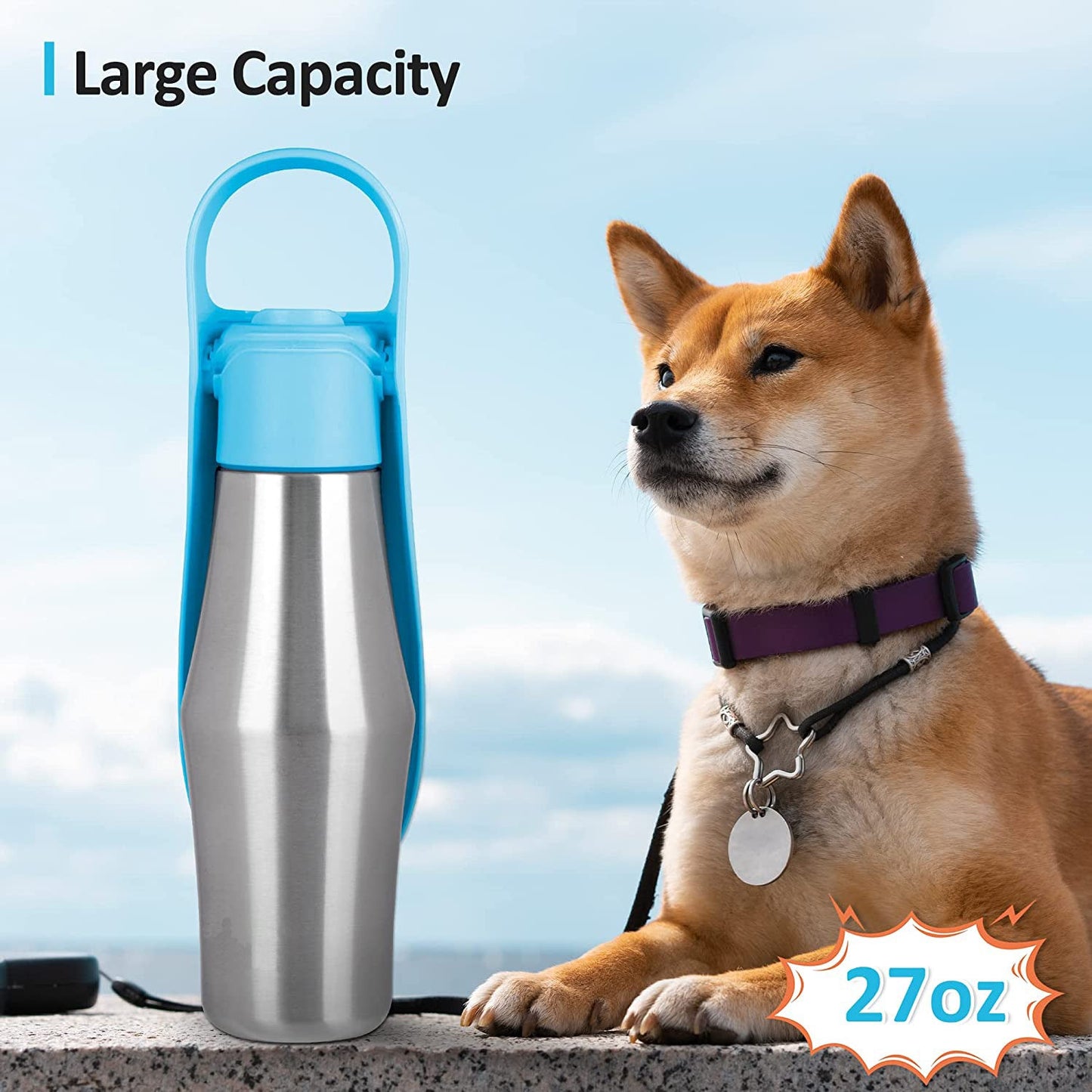New Portable Pet Dog Water Bottle Soft Silicone Leaf Design For Dog Pets Outdoor Travel Drinking Bowls Water Dispenser - Pets Crazy Shops