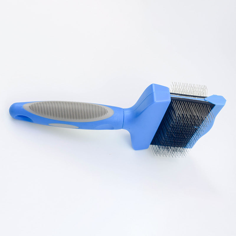 Pet Self Cleaning Hair Brush Cleaning Pets Supplies Cat Double Sided Soft Comb - Pets Crazy Shops