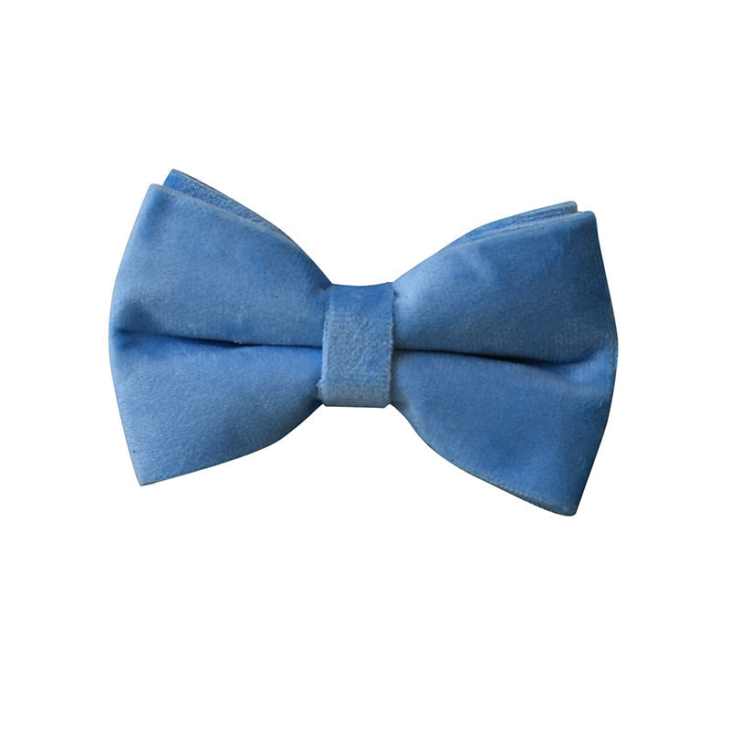 Blue Velvet Dog Collar Dog Rope Pet Collar - Pets Crazy Shops