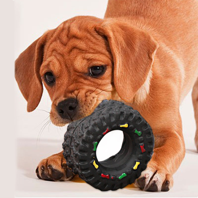Small Tire Pet Vocalizations Glue Dog Toys - Pets Crazy Shops