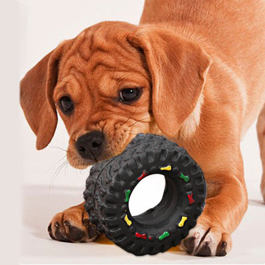 Small Tire Pet Vocalizations Glue Dog Toys - Pets Crazy Shops